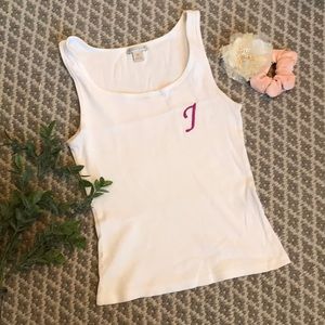 J Monogram Nordstrom Tank Custom Embroidered